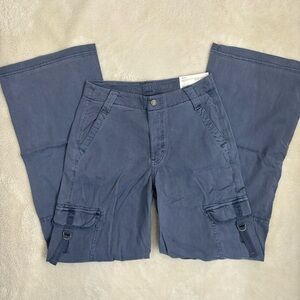 American Eagle 25W 0R super high rise baggy wide leg cargo pants